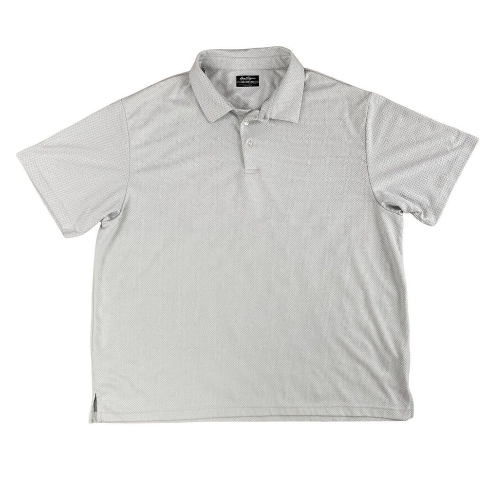 Ben Hogan Performance Men’s Polo Golf Shirt 2XL Gray Diamond Print Sz XXL‎